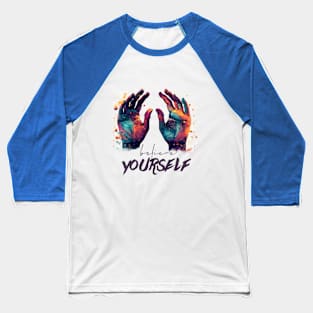 Believe in Yourself: Motivational and Inspirational Quotes Baseball T-Shirt